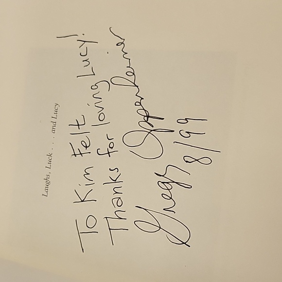 Laughs Luck and Lucy Book Autographed by Jess Oppenheimer & Bookmark - Picture 3 of 5